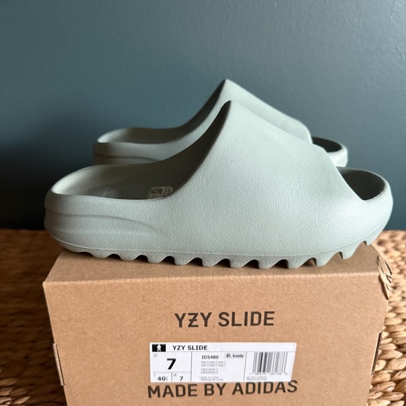 adidas Slide Sandals in Pale Green main image 6